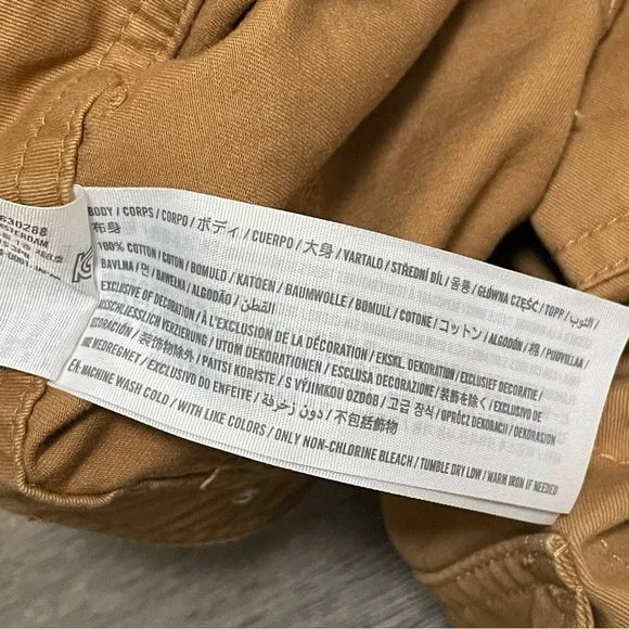 Abercrombie & Fitch Cargo Relaxed Pants Women's Brown Cotton Sz 32/14 - Picture 8 of 10